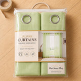 Sheer Curtains Light Green