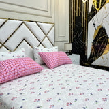 4 Pillow Cotton King Bed Sheet - Big Root