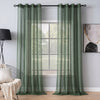 Sheer Curtains Emerald Green