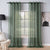 Sheer Curtains Emerald Green