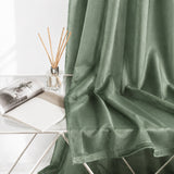 Sheer Curtains Emerald Green