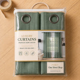 Sheer Curtains Emerald Green