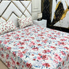 2 Pillow Cotton King Bed Sheet - Cherry