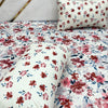 2 Pillow Cotton King Bed Sheet - Cherry