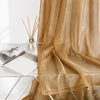 Sheer Curtains Golden Brown