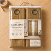 Sheer Curtains Golden Brown