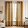 Sheer Curtains Golden Brown