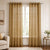 Sheer Curtains Golden Brown