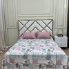 2 Pillow Cotton King Bed Sheet - Flow Stream