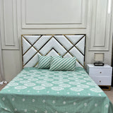 2 Pillow Cotton King Bed Sheet - Small Root