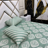 2 Pillow Cotton King Bed Sheet - Small Root