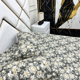 2 Pillow Cotton King Bed Sheet - Santa