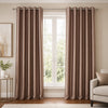 Silk Curtain - Dark Brown