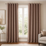 Silk Curtain - Dark Brown