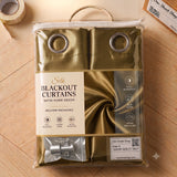 Silk Curtain - Golden Brown