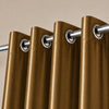 Silk Curtain - Golden Brown