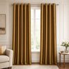 Silk Curtain - Golden Brown