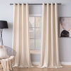 Silk Curtain - Ivory White