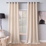 Silk Curtain - Ivory White