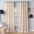 Silk Curtain - Ivory White