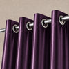 Silk Curtain -  Deep Plum Purple