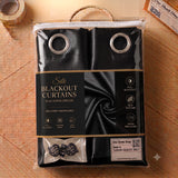 Silk Curtain - Deep Black