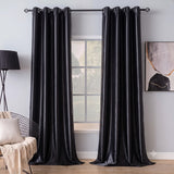 Silk Curtain - Deep Black
