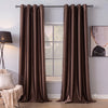 Silk Curtain Chocolate Brown