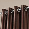 Silk Curtain Chocolate Brown