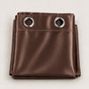 Silk Curtain Chocolate Brown