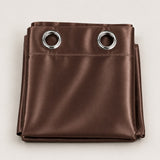Silk Curtain Chocolate Brown