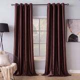 Silk Curtain Deep Burgundy