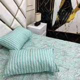 2 Pillow Cotton King Bed Sheet - New York