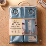 Silk Curtain - Light Sky Blue