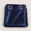Silk Curtain - Navy Blue