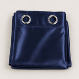 Silk Curtain - Navy Blue