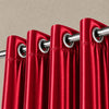 Silk Curtain - Rich Crimson Red