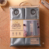 Silk Curtain - Silver Gray