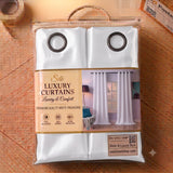 Silk Curtain - Pure White