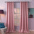 Silk Curtain - Rosy Pink