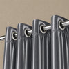 Silk Curtain - Charcoal Gray