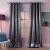 Silk Curtain - Charcoal Gray