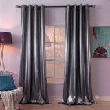Silk Curtain - Charcoal Gray