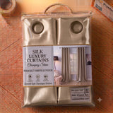 Silk Curtain - Champagne Taupe