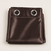 Silk Curtain - Chocolate Brown