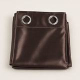 Silk Curtain - Chocolate Brown