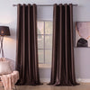 Silk Curtain - Chocolate Brown