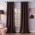 Silk Curtain - Chocolate Brown