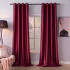 Silk Curtain Deep Burgundy