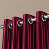 Silk Curtain Deep Burgundy